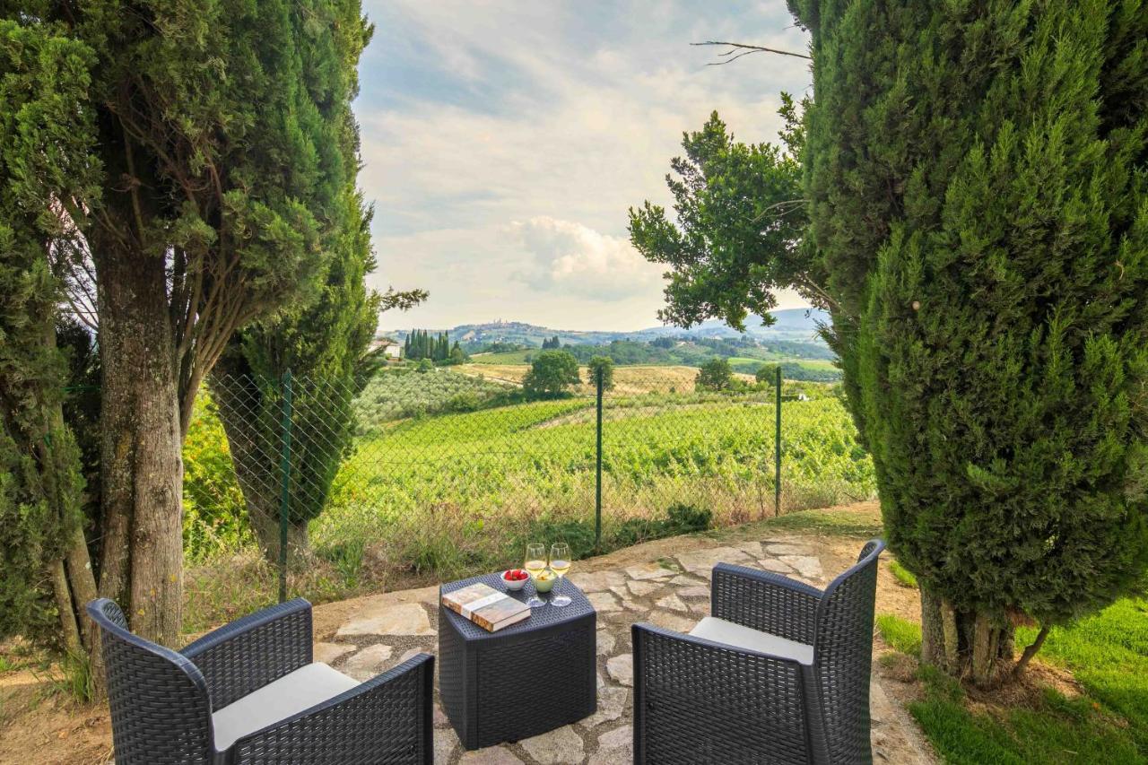 Podere La Quercia San Gimignano Bagian luar foto